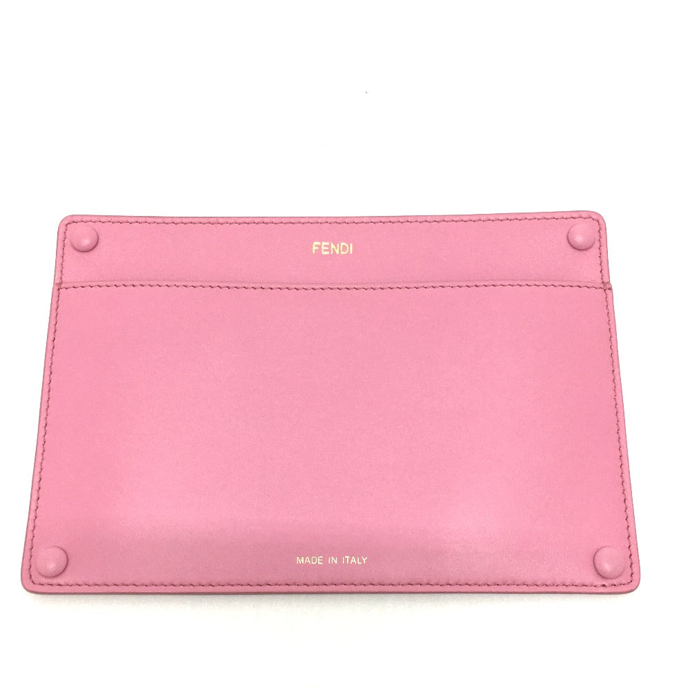 Fendi Pouch 7Ar907 Peek Boo Bag In Leather Pink Travel Bag