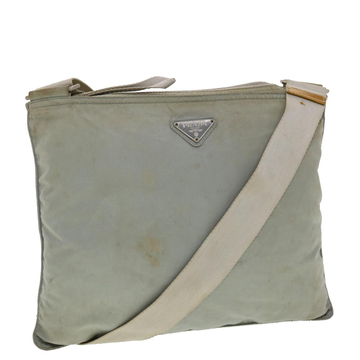 Prada Shoulder Bag Nylon Gray Nylon Gray 40348