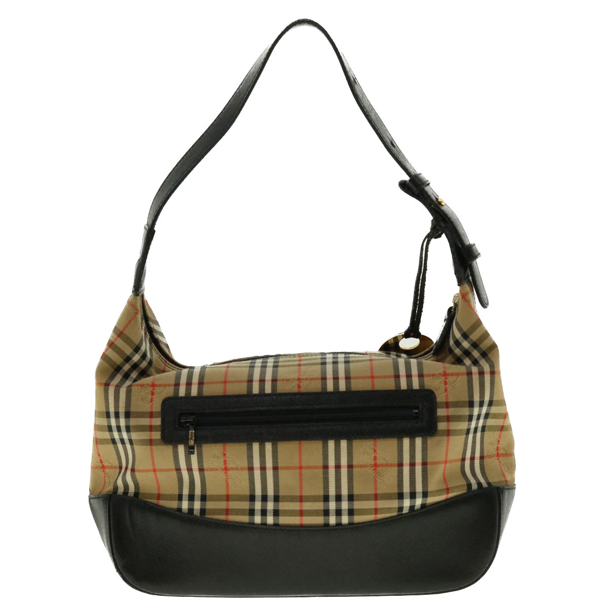 Burberry Luxury ss Nova Check Hand Bag Auth Leather Nylon Beige Travel Bag Beige Auth 40354