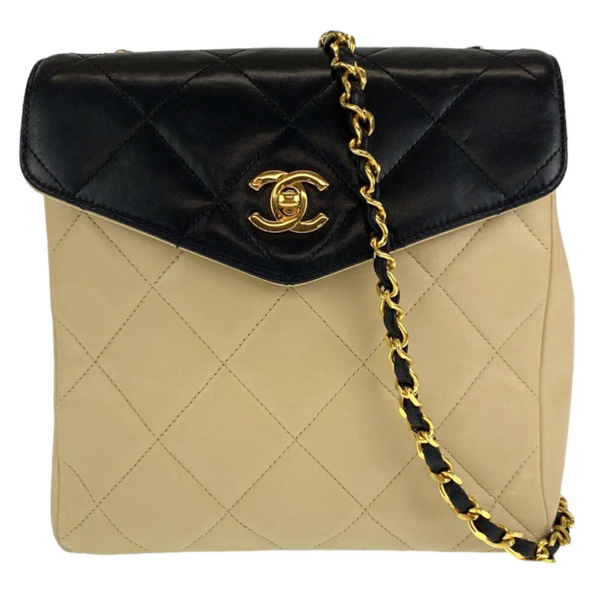 Chanel   Lambskin Matelasse Turnlock Crossbody
