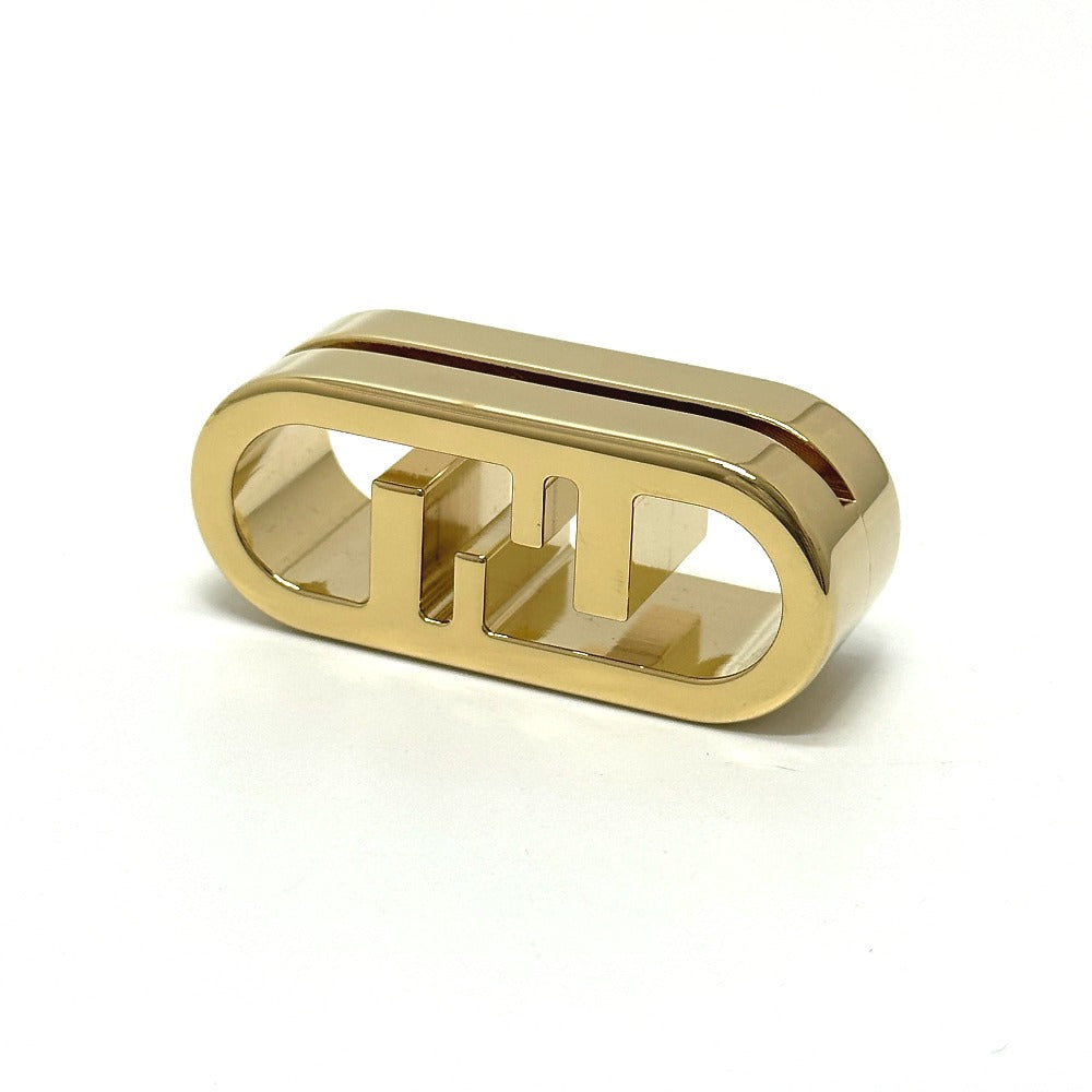 Fendi Other Miscellaneous Goods 7Ac067 Brass Lifestyle Orlock Placeholder Metal Gold Travel Bag