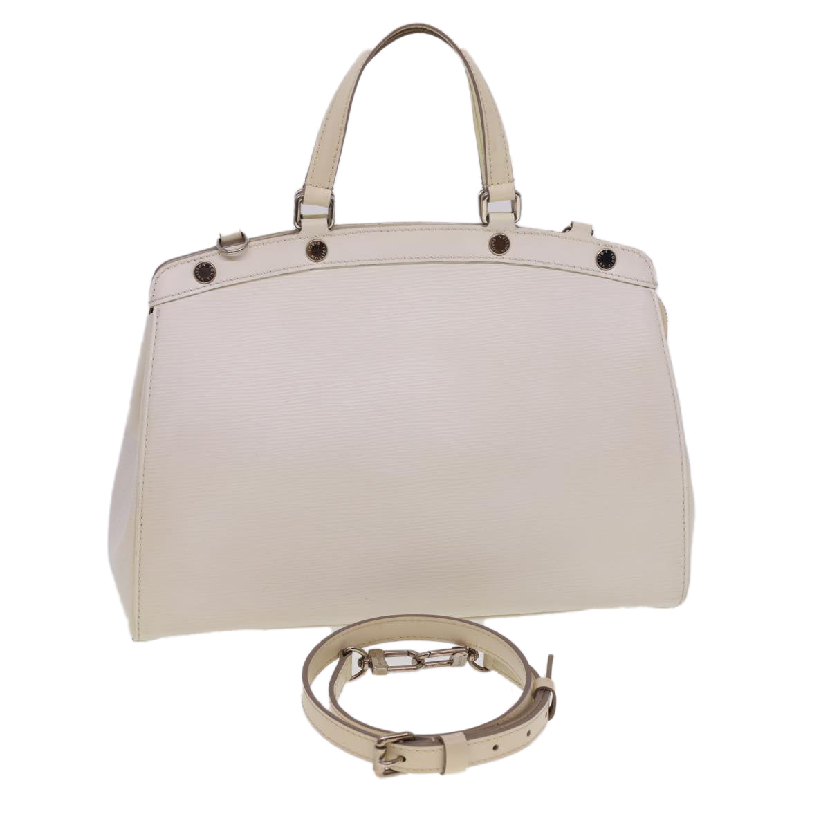 LOUIS VUITTON Epi Blair MM Hand Bag 2way White Yvoire M40330 LV 40363