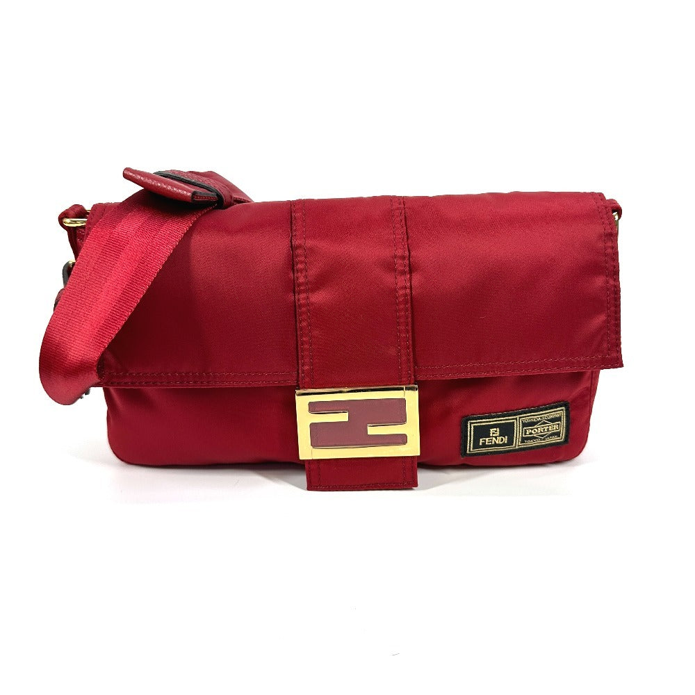Fendi Shoulder Bag 7Va472 Porter Collaboration Bag Nylon Red Bucket