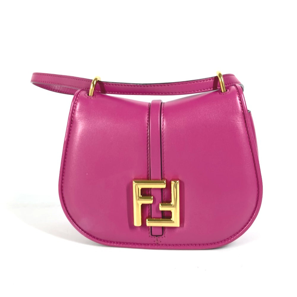 Fendi Shoulder Bag 8Bs082 Come On Women Leather Purple Small
