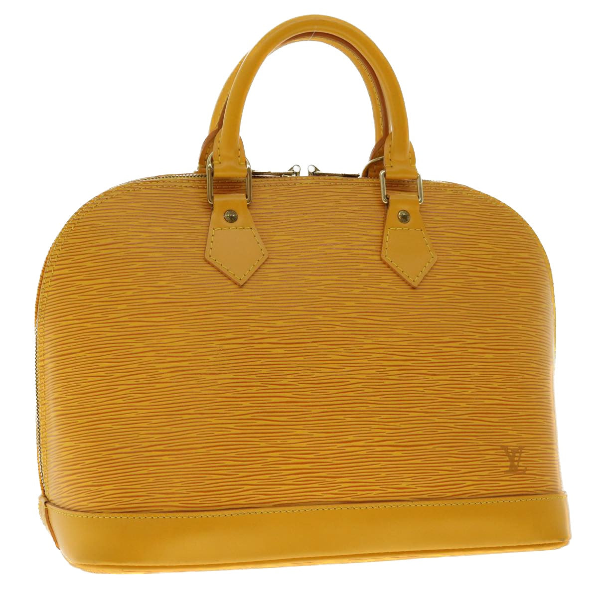 LOUIS VUITTON Epi Alma Hand Bag Tassili Yellow M52149 LV 40395