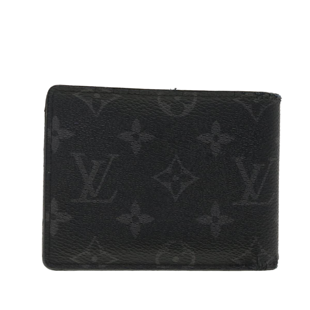 LOUIS VUITTON Monogram Eclipse Portefeuille Multipull Billfold M61695 LV 40397