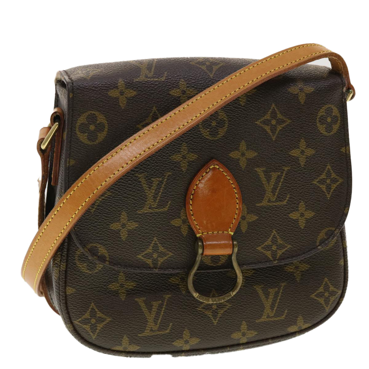 LOUIS VUITTON Monogram Saint Cloud MM Shoulder Bag M51243 LV 40402