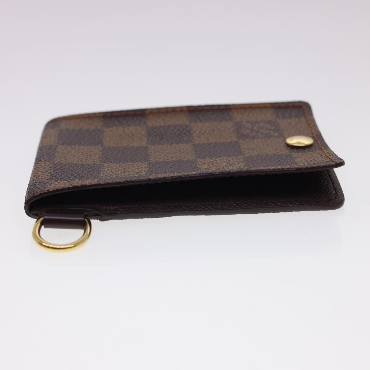 Louis Vuitton Damier Ebene Porte Cartes ID Bandouliere Card Case LV Wallet