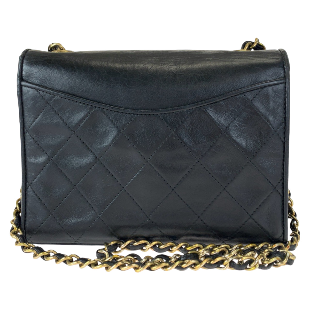 Chanel   Lambskin Single Flap Crossbody Bag