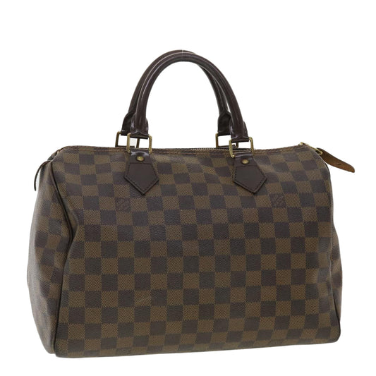 LOUIS VUITTON Damier Ebene Speedy 30 Hand Bag N41364 LV 40439