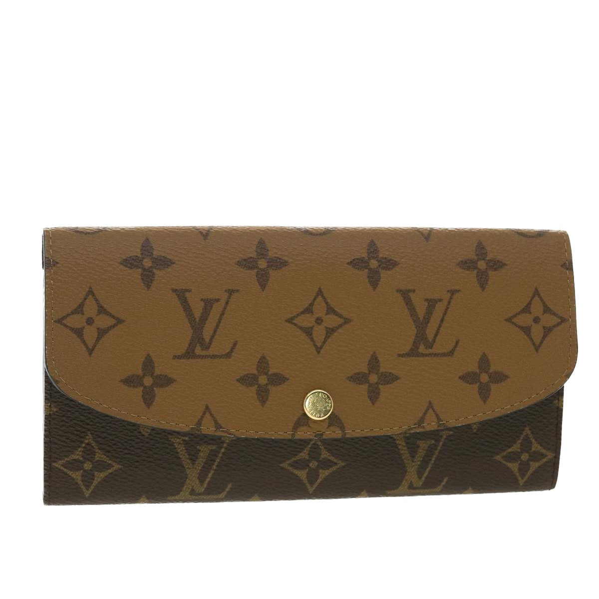Louis Vuitton Monogram Reverse Portefeuille Emily Long Wallet 40459A