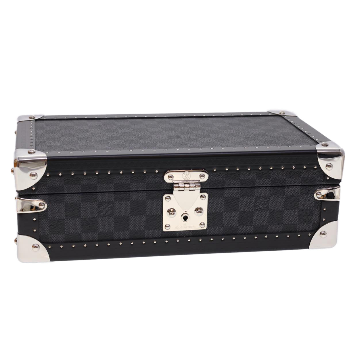 Louis Vuitton Damier Graphite Watch Case Coffret 8 Montor Trunk LV 40463A