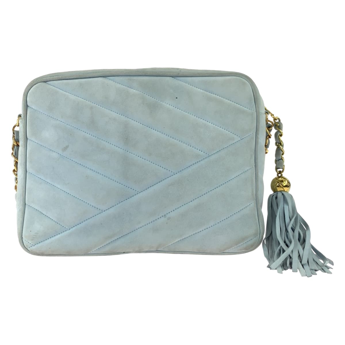 Chanel   Suede Fringe Crossbody Bag