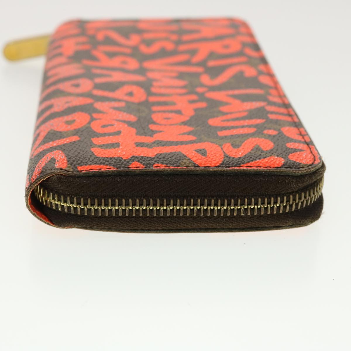 Louis Vuitton Monogram graffiti Zippy Wallet Long Orange LV