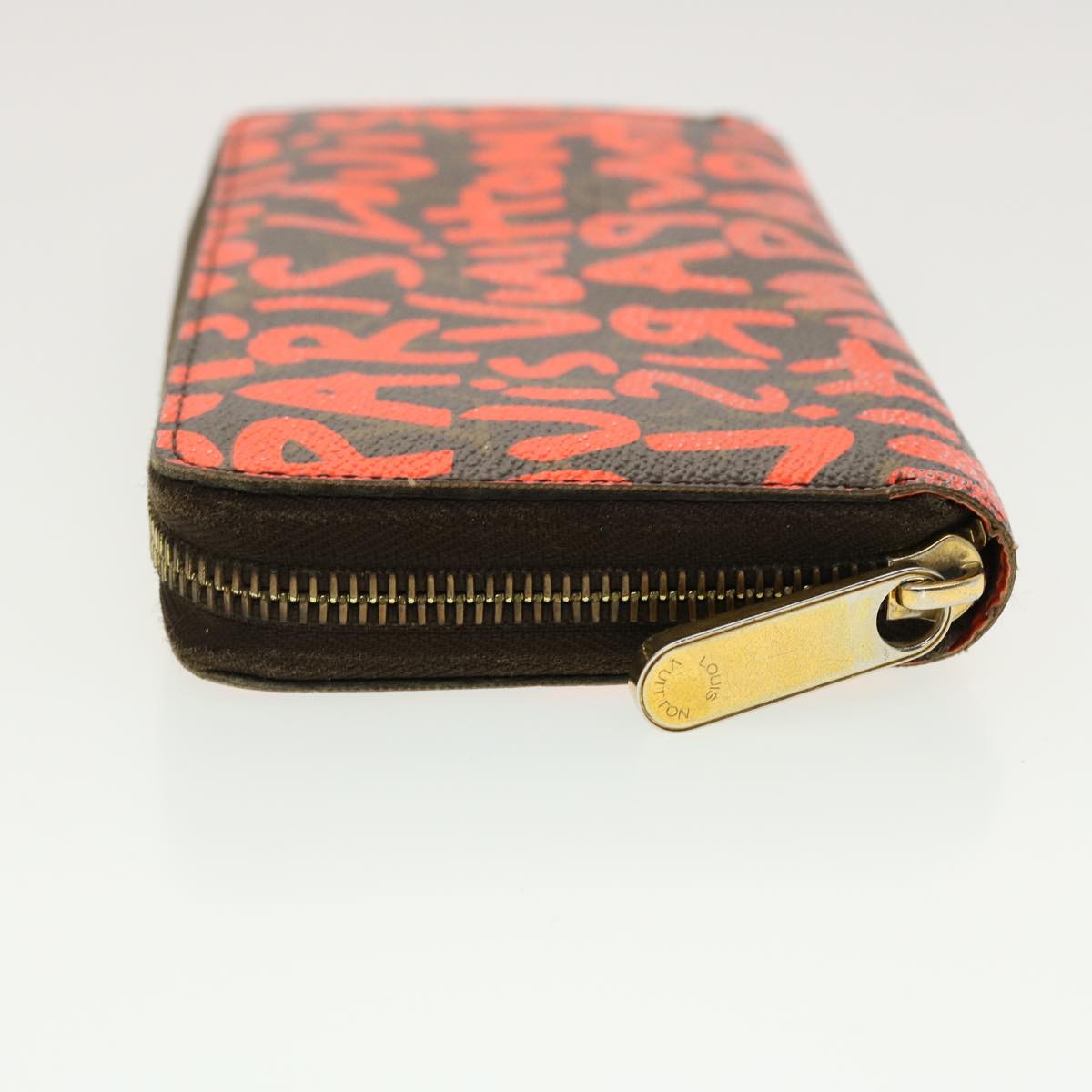 Louis Vuitton Monogram graffiti Zippy Wallet Long Orange LV