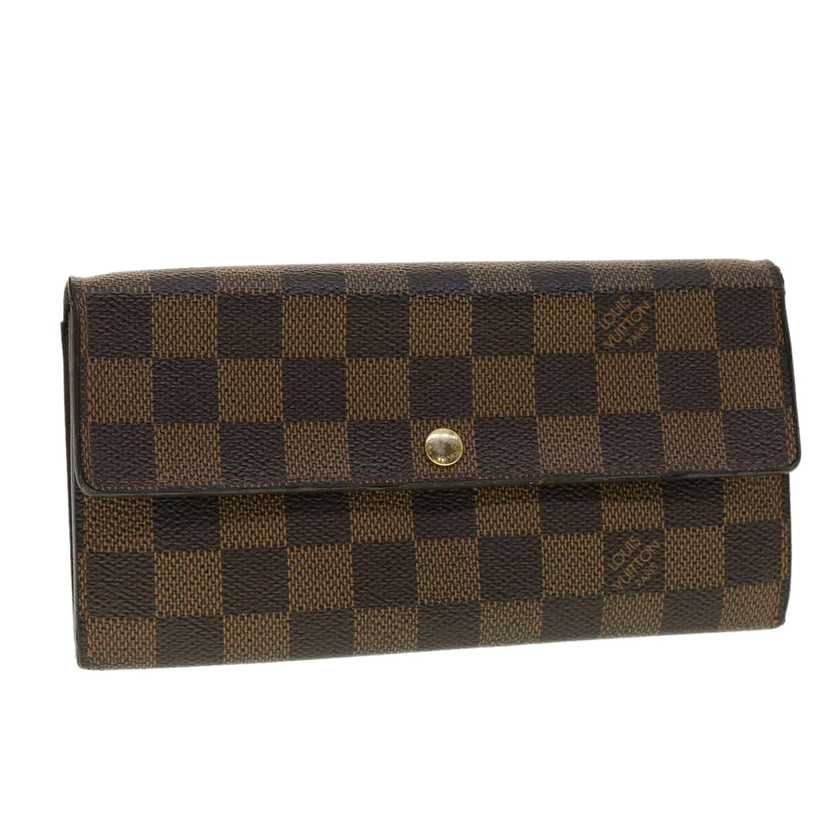 Louis Vuitton Damier Ebene Portefeuille Sarah Long Wallet LV Style 3