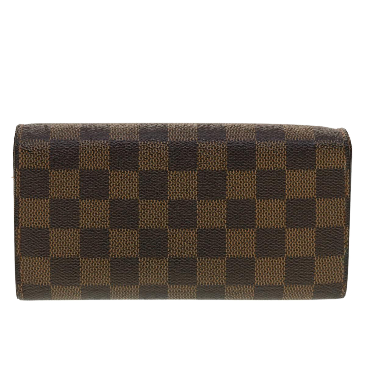 Louis Vuitton Damier Ebene Portefeuille Sarah Long Wallet LV Style 3
