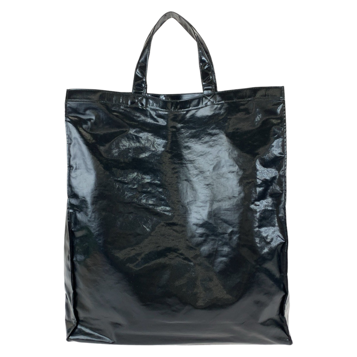 Gucci Coated yellow Canvas Black Tote Bag