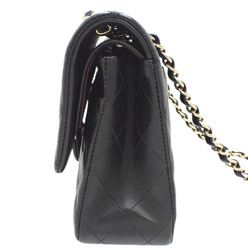 Chanel Cocomark W Shoulder Bag Black Chain