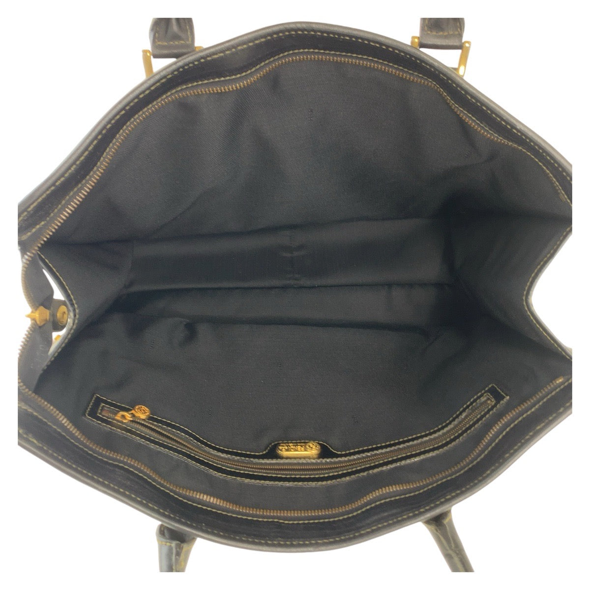 Fendi Pvc Business Tote Bag Leather