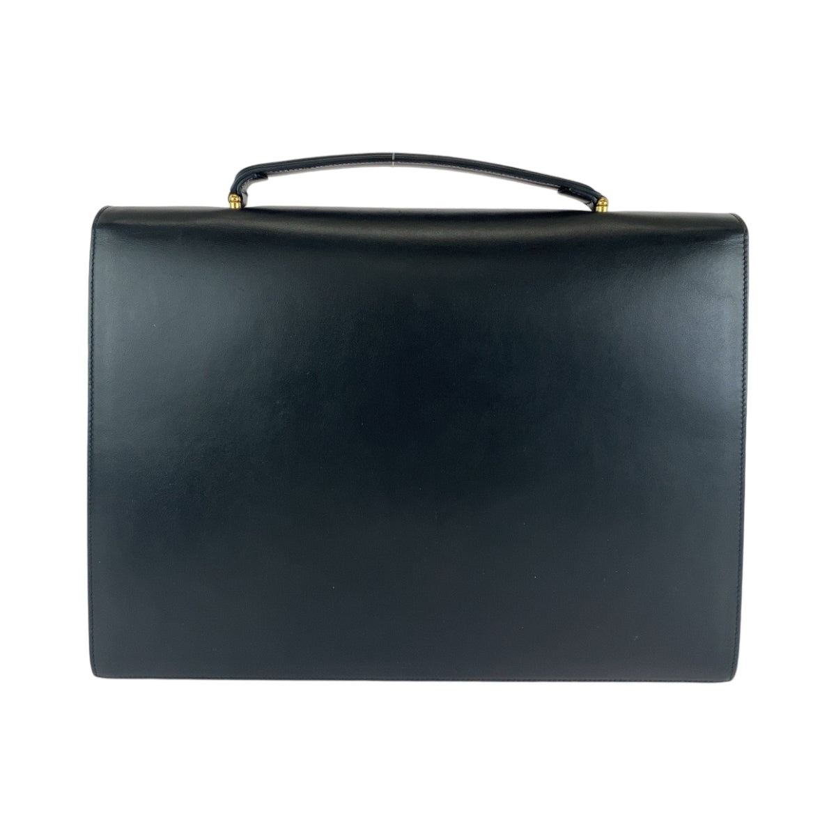 Gucci Business GoldMetal Zumi Calfskin Black Handbag
