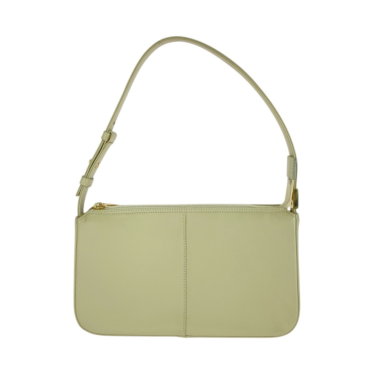 Burberry Off Handbag Shoulder Bag Medium Check Pattern Women Leather Metal White