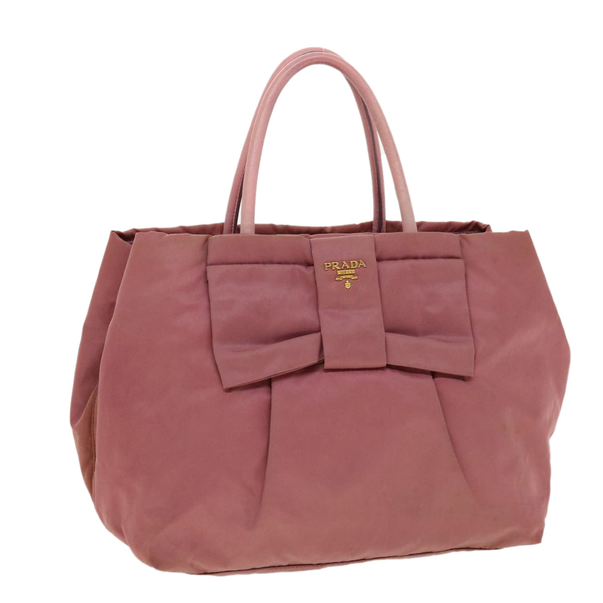 Prada Hand Bag Nylon Pink Travel Bag Nylon Pink 40963