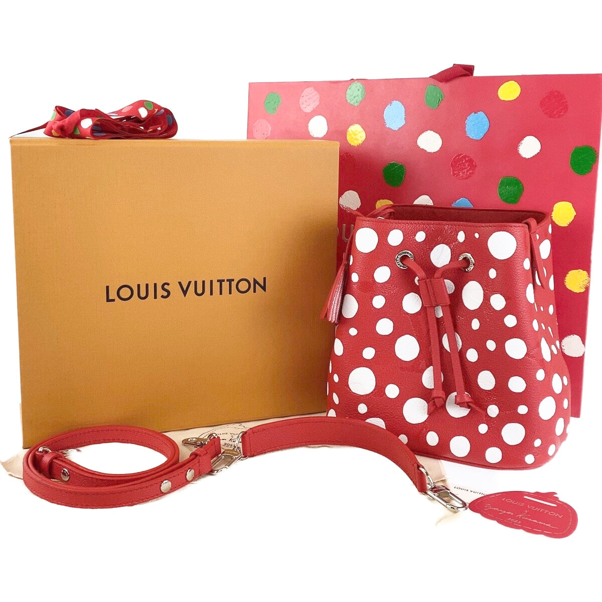 Louis Vuitton M46413 limited model Leather Red Silver Shoulder Bag