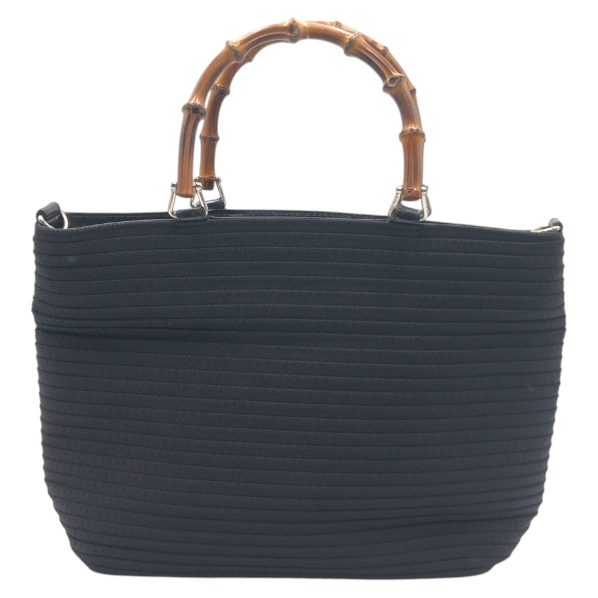 Gucci 000 polyester Bamboo Black Handbag