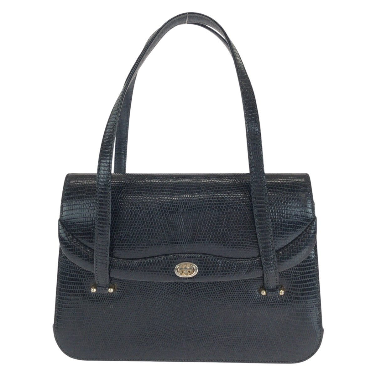 Gucci Lizard Old Interlocking Handbag Travel Bag