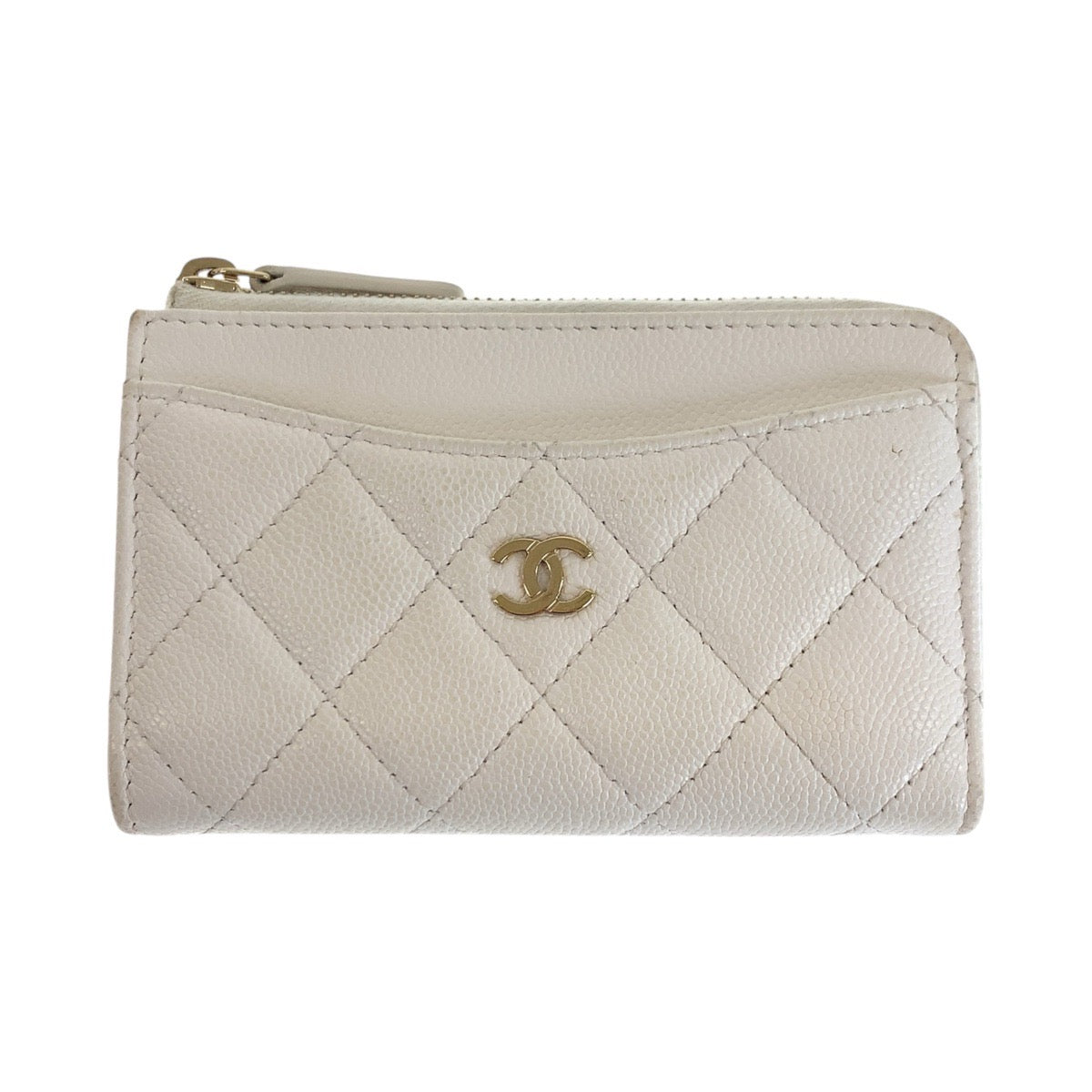 Chanel Coco Mark Matelassé Caviar Fragment Coin Case Bag
