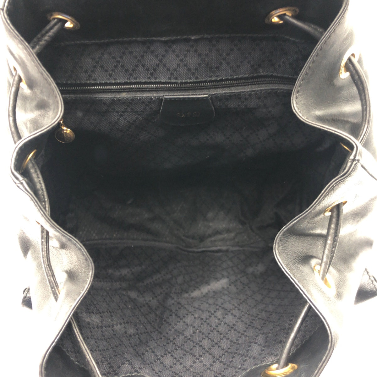 Gucci Backpack 003 Backpack Unisex Bamboo Leather Black