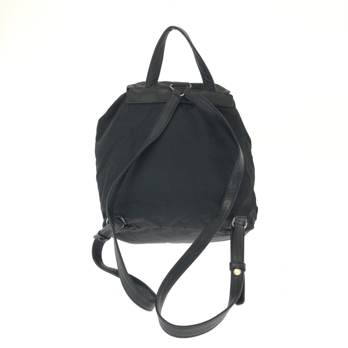 Prada Tessuto Backpack Leather Nylon