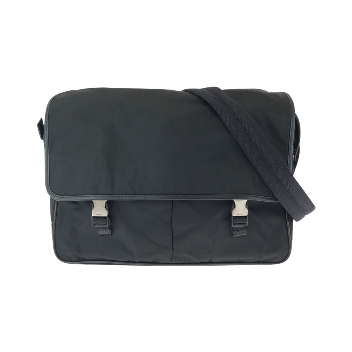 Shoulder Bag V Test Triangle With Nylon Black