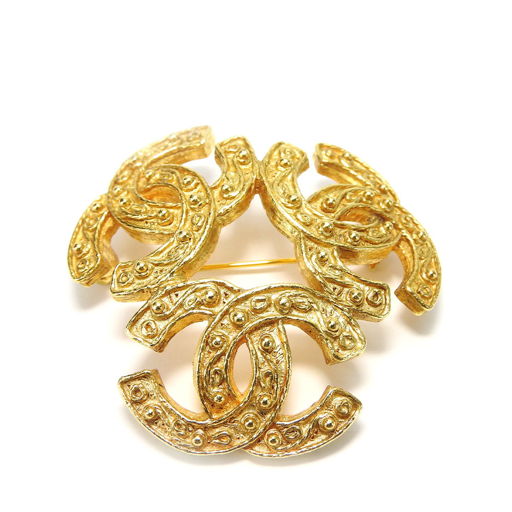 Chanel Brooch Gold Handbag 15