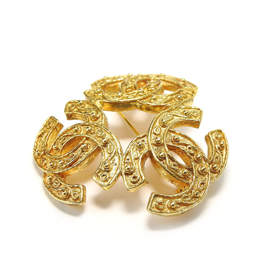 Chanel Brooch Gold Handbag 15