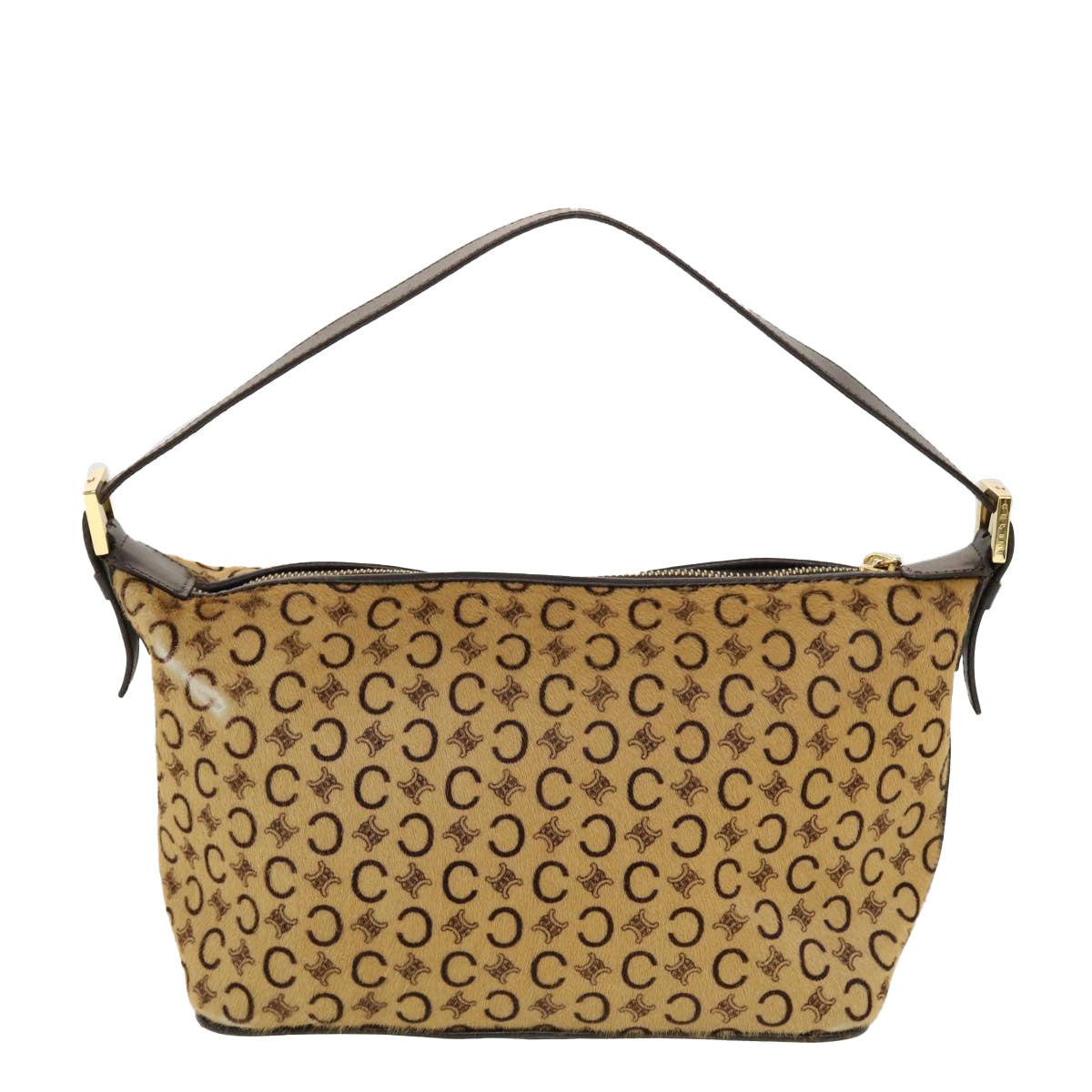 Luxury C Macadam Pouch Ce Handbag Canvas Beige Travel Bag