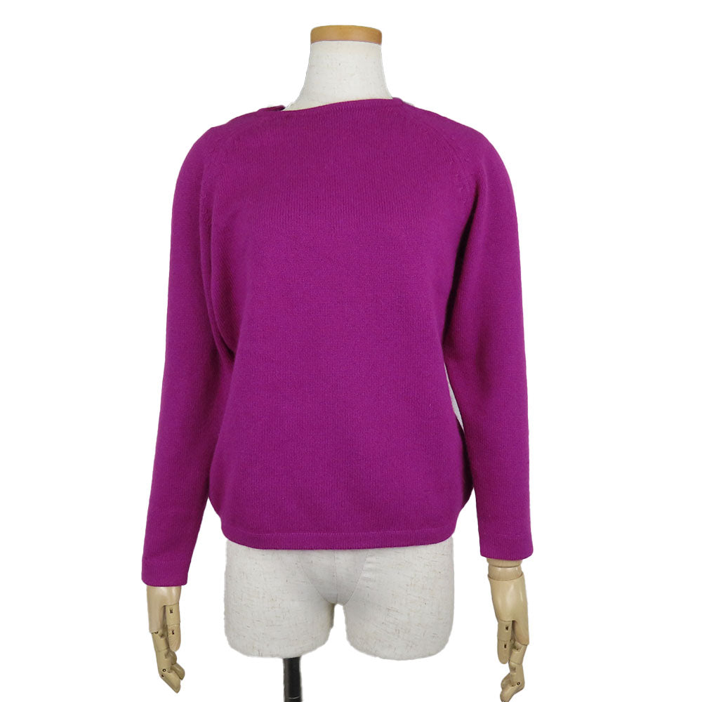 Dior Christian Sweater Wool, Silk, Purple Women M Nylon Travel Bag