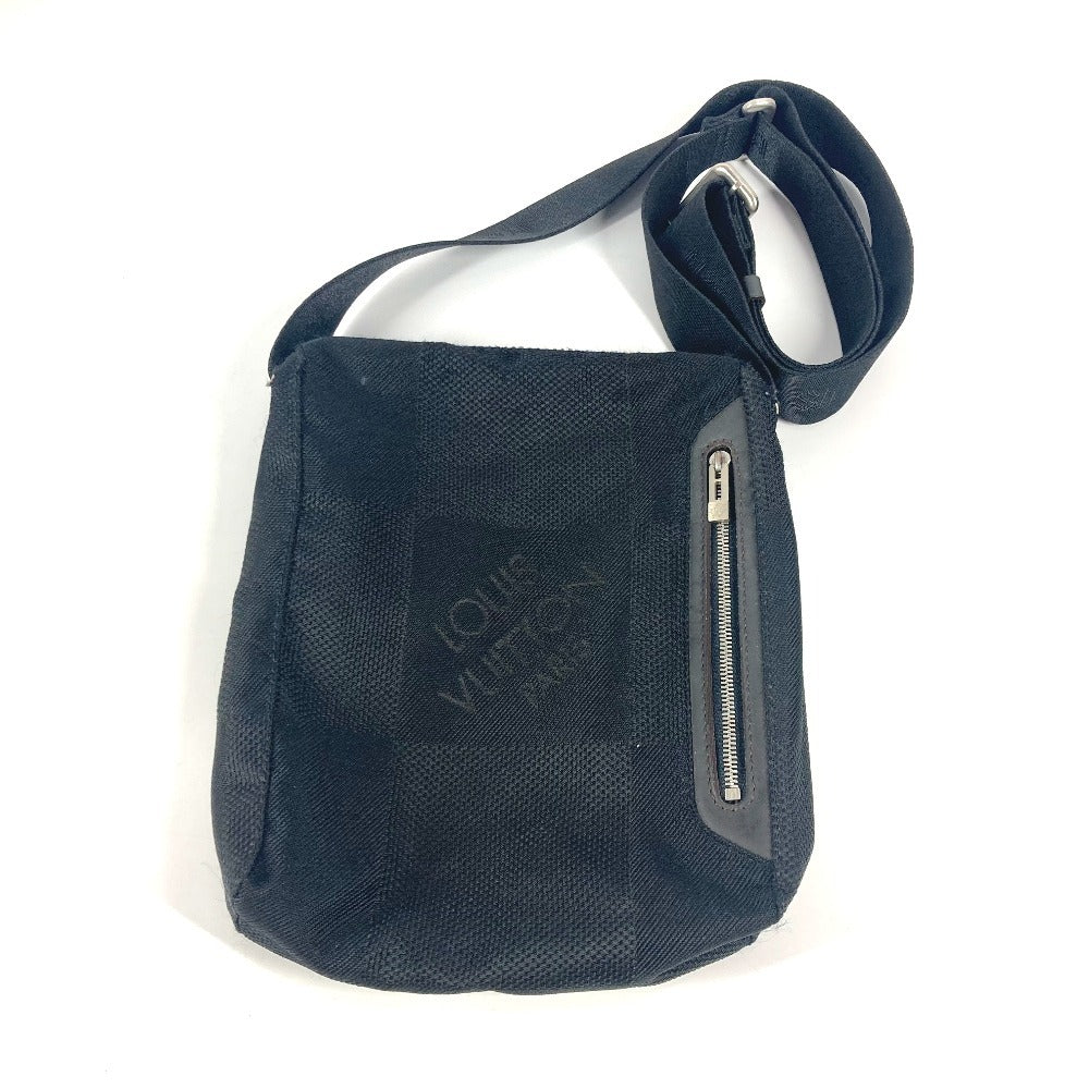 Louis Vuitton M93223 Damier Jean Damier Jean Canvas Black Shoulder Bag