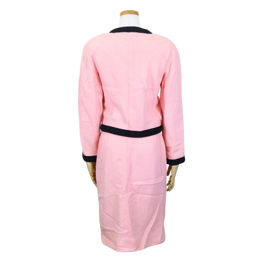 Chanel setup Wool Silk 36 Pink Handbag