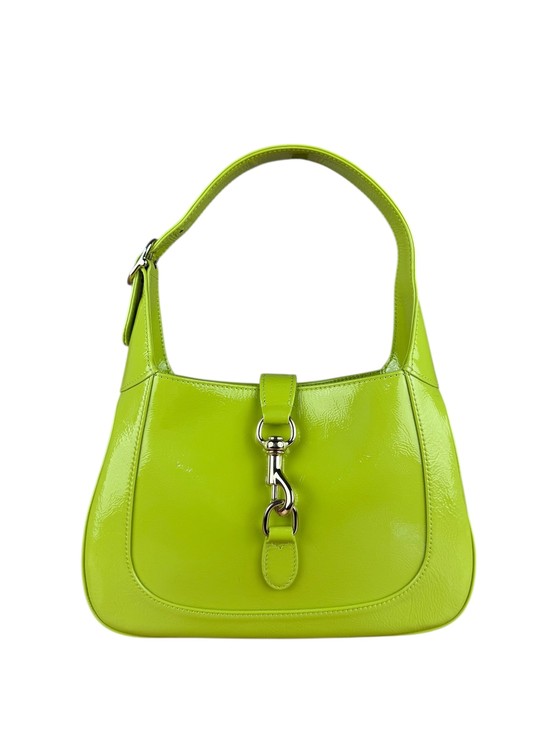 Gucci Jackie Green Medium Leather Shoulder Bag