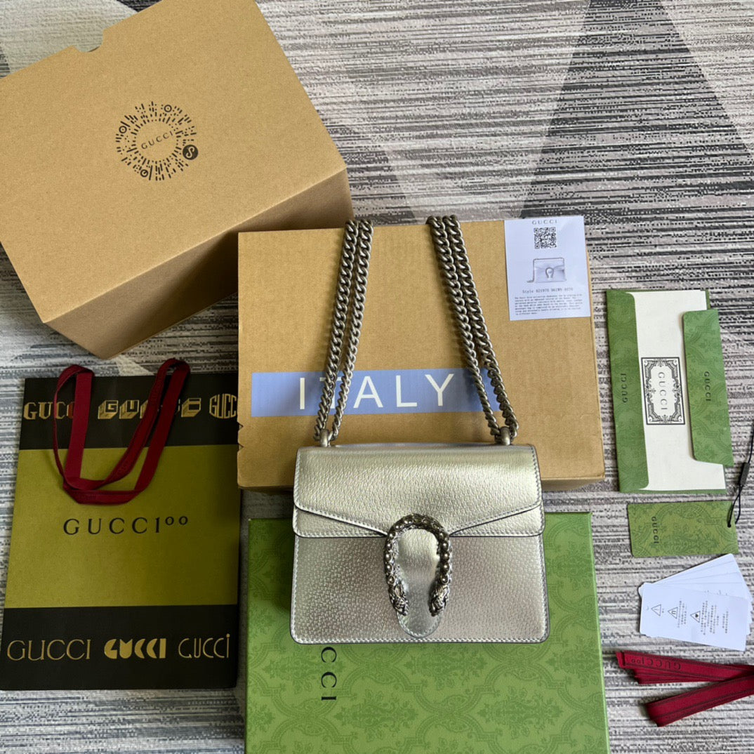 gg Dionysus Super , ’s Silver Mini Bag