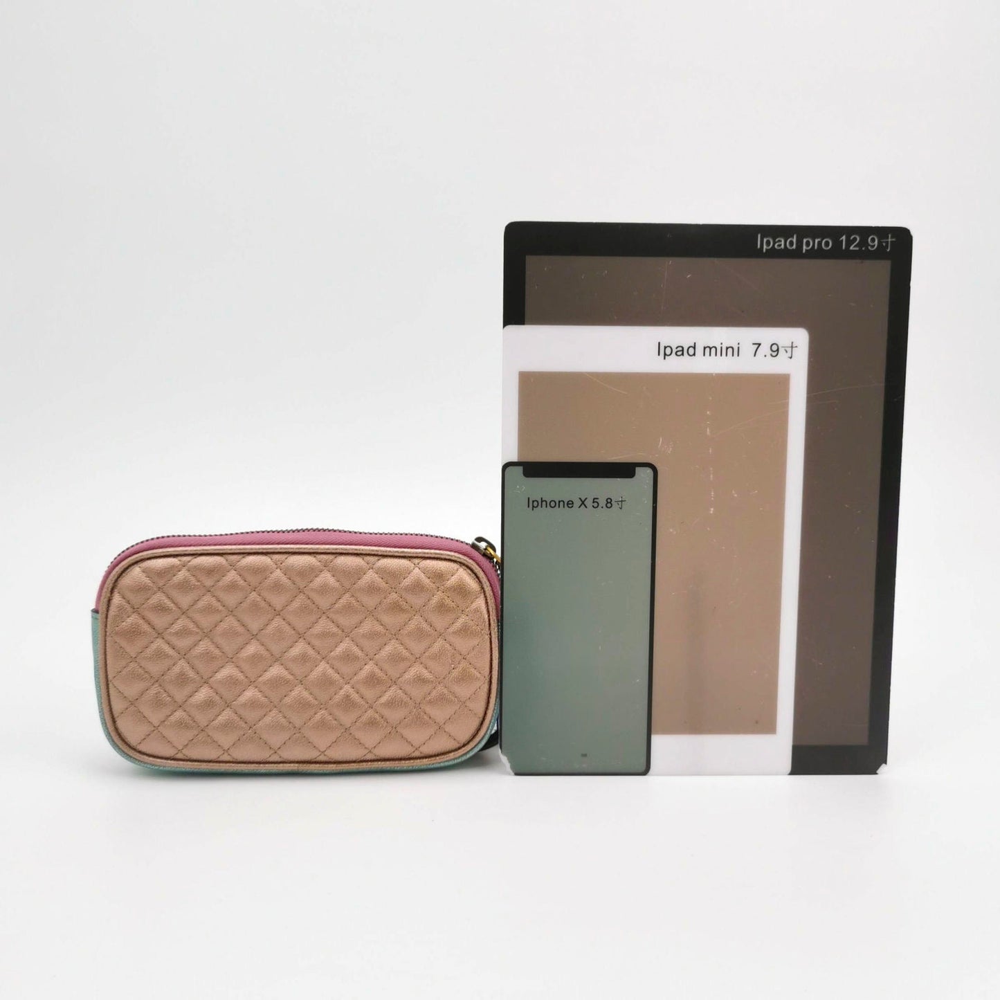 Gucci Teal rsebit Pouch Leather Pink Mini Clutch Bag