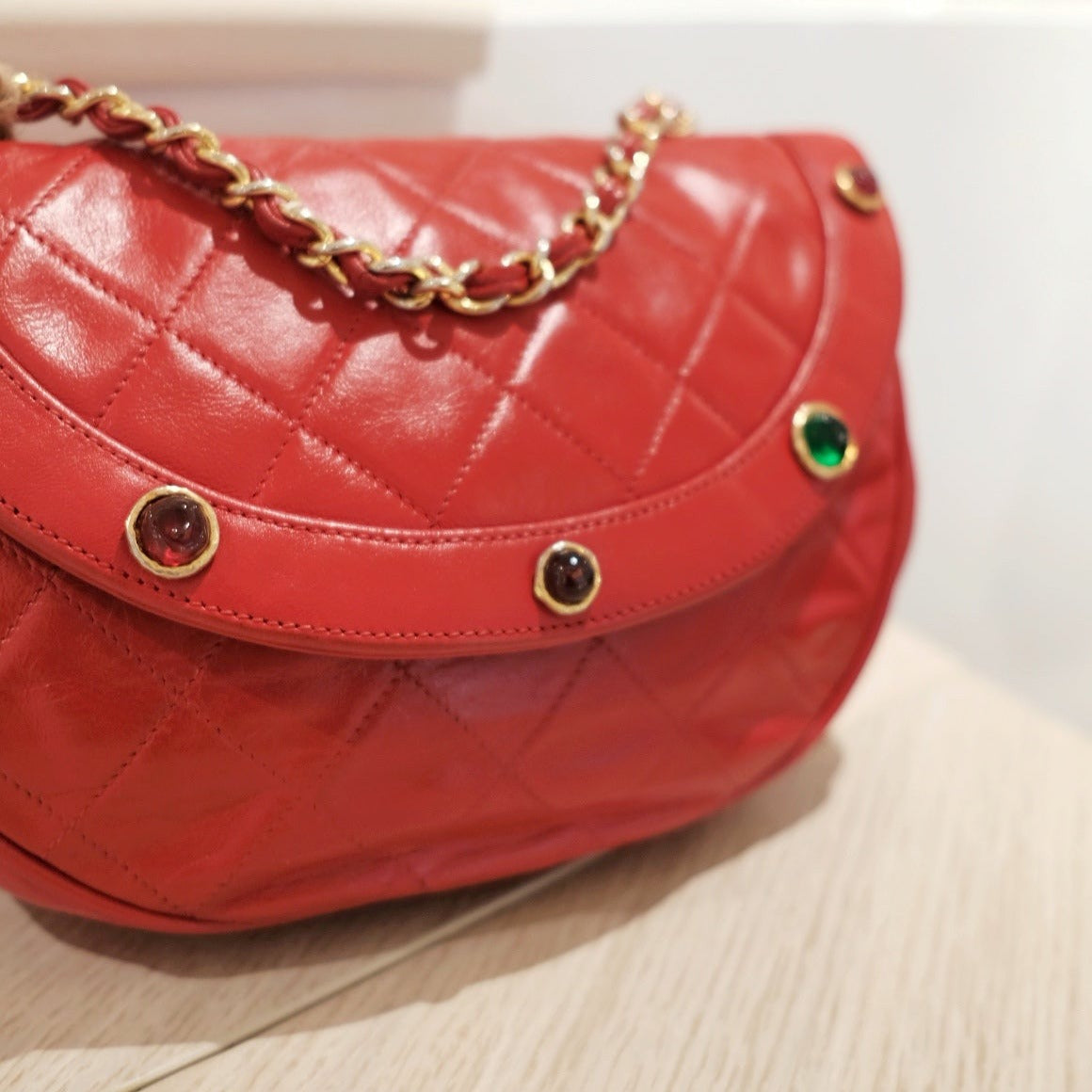 Chanel   gem shoulder bag