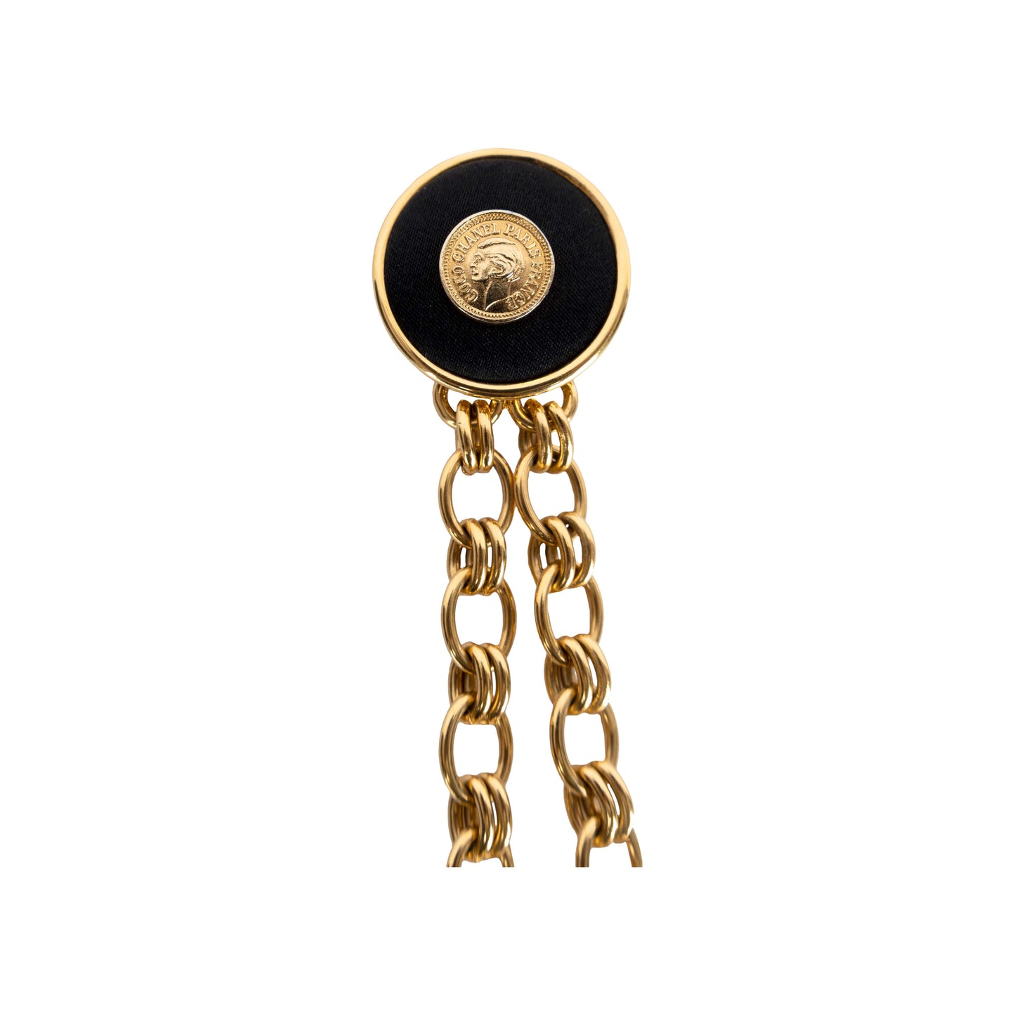 Chanel Chanel   Brooch with Chain