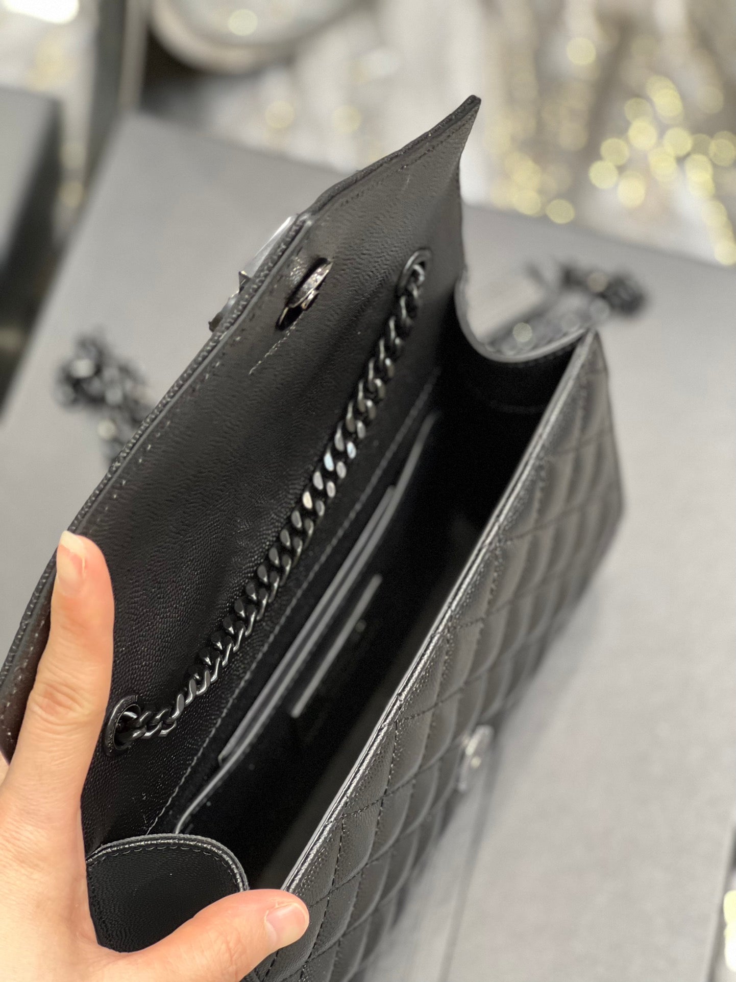 YSL Saint Laurent Ysl Saint Laurent Small Bag Black In Mix Travel Bag Ysl 600195Bow981000 3644
