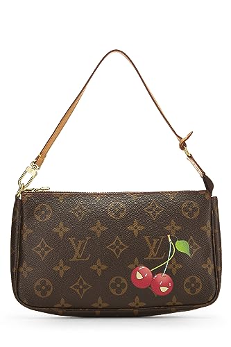 Louis Vuitton,  Takashi Murakami x Louis Vuitton Monogram Canvas Cerises Pochette Accessoires, Brown