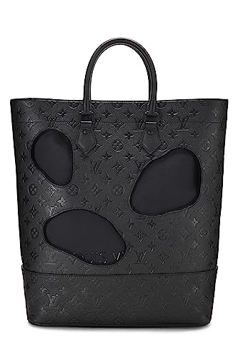 Louis Vuitton,  COMME DES GARÇONS x Louis Vuitton Black Monogram Empreinte Bag with Holes, Black