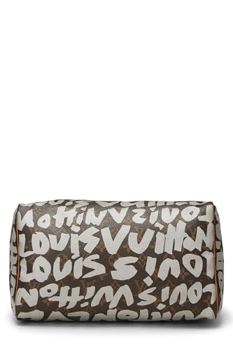 Louis Vuitton,  Stephen Spro  x Louis Vuitton Monogram Grey Graffiti Speedy 30, Grey