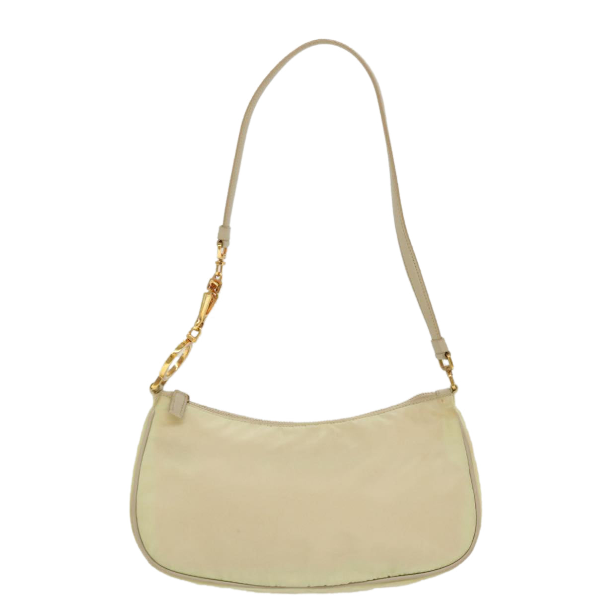 Prada Shoulder Bag Nylon Beige Nylon Beige 42096